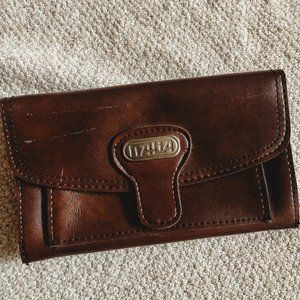 VINTAGE SANFORD ITALIA LEATHER BROWN WALLET